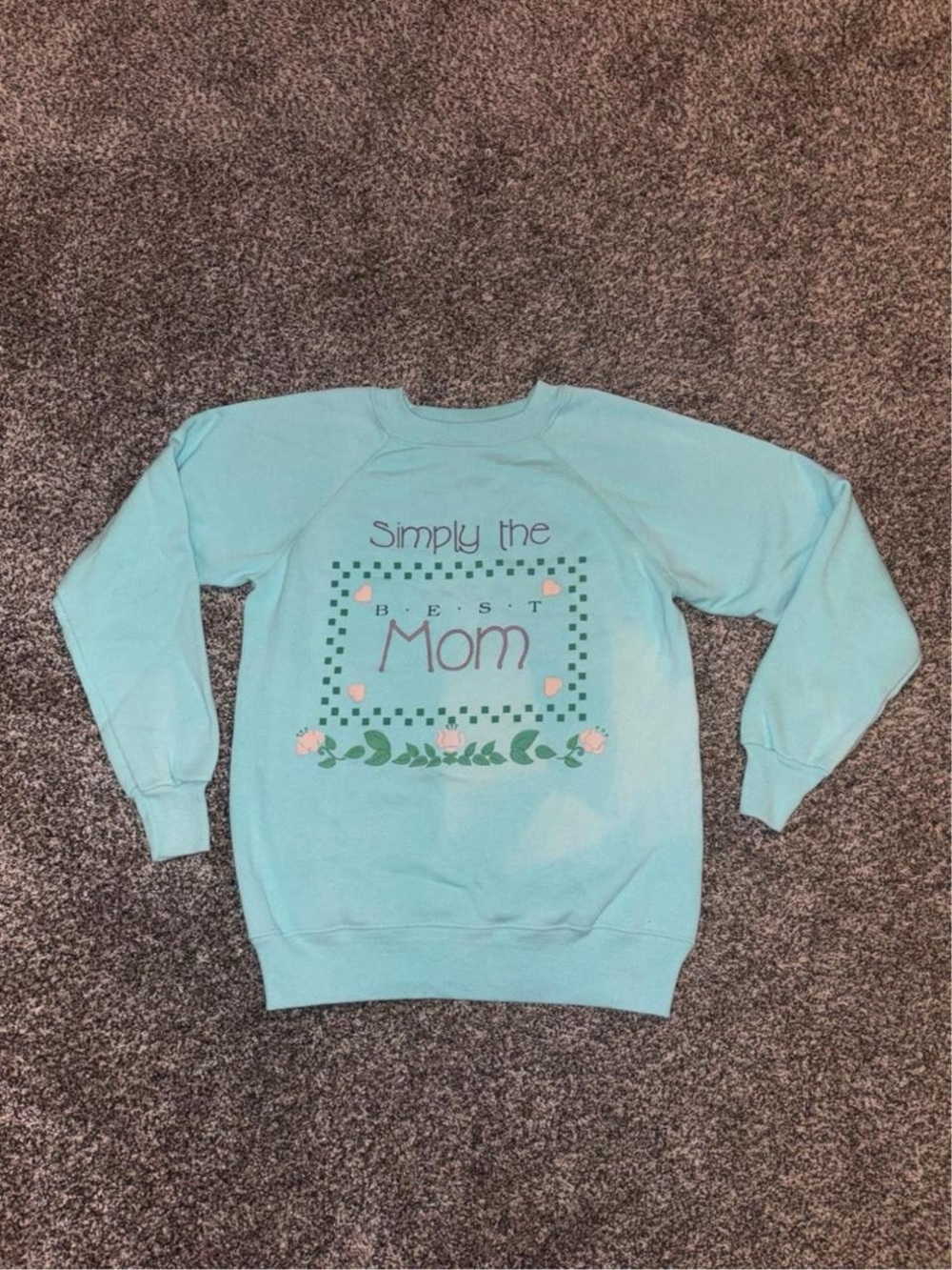 Vintage Crewneck Sweatshirt with a Floral Cottagecore Design